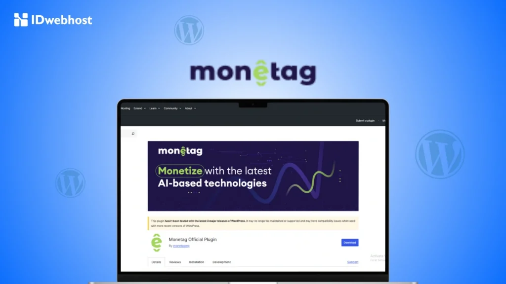 Cara Install Monetag di WordPress