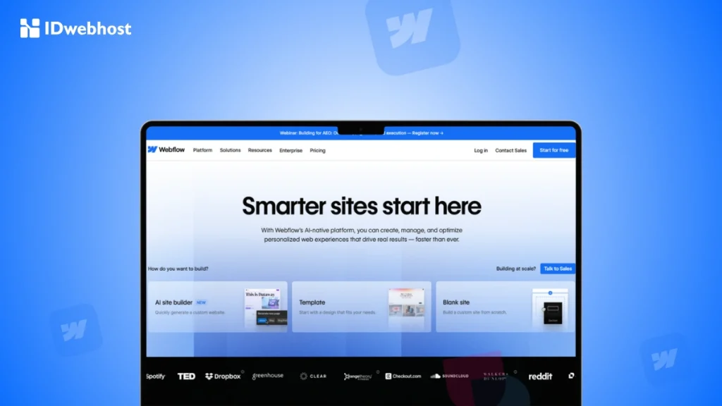 perbandingan Webflow dengan WordPress