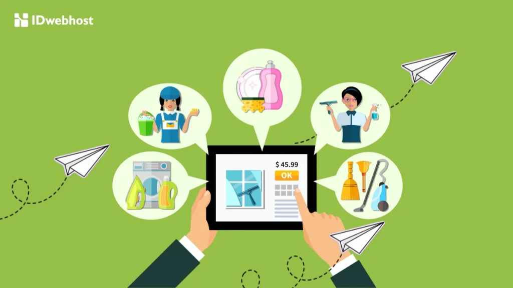 bisnis cleaning service modal domain .ID