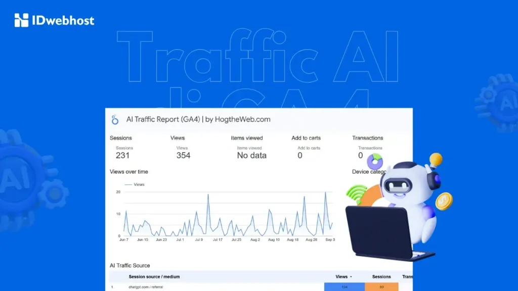 cara melacak traffic AI di GA4