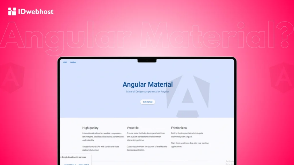 apa itu angular material