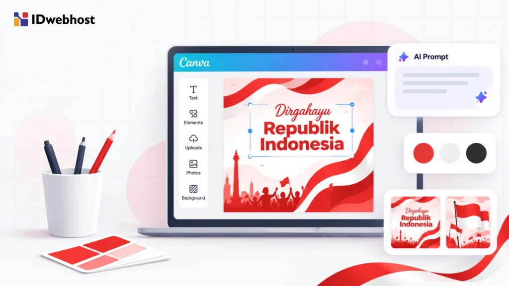 prompt AI poster kemerdekaan