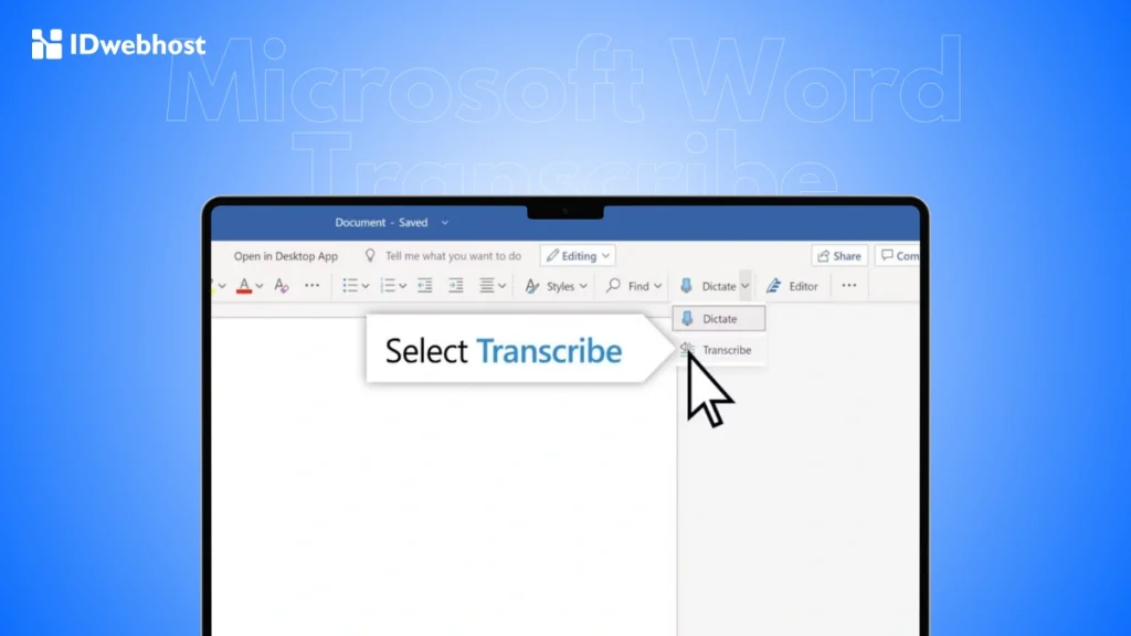 transcribe microsoft word adalah