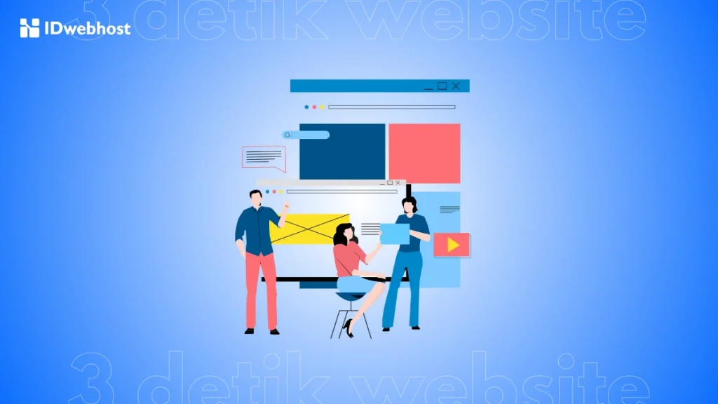tiga detik pertama website