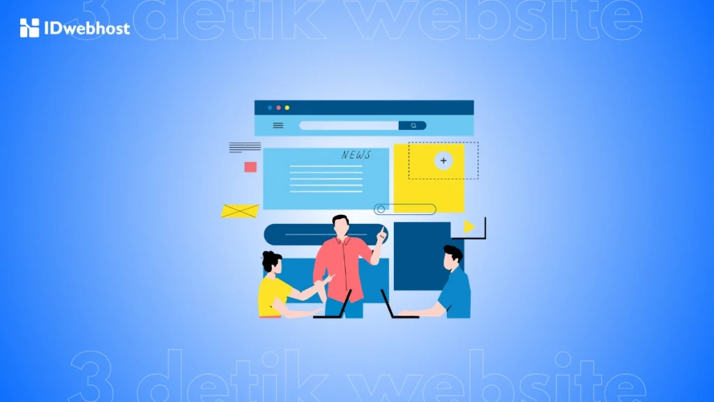 tiga detik pertama website