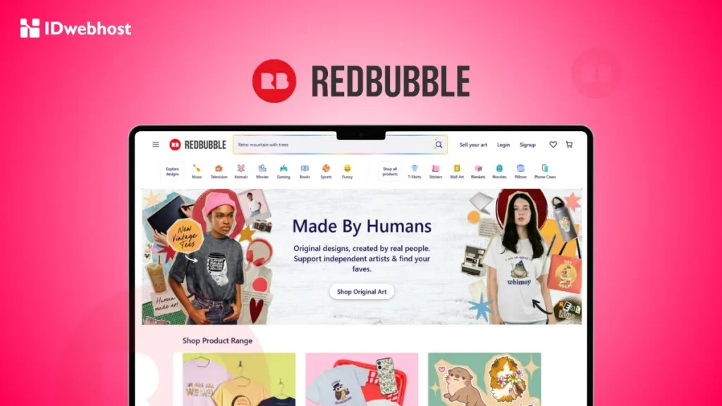 cara mulai jualan di redbubble