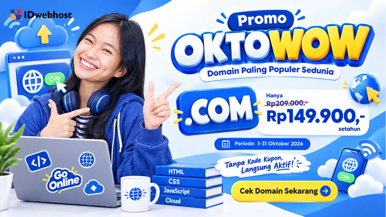 Domain Murah .COM Cuma Rp149.900,- Setahun, Langsung Aktif!
