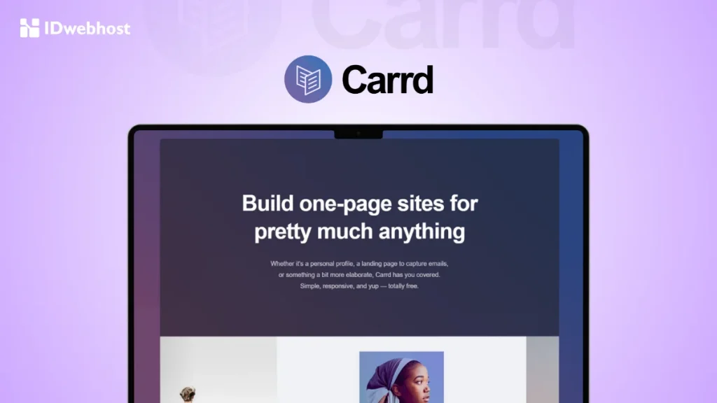 cara membuat website one-page dengan carrd