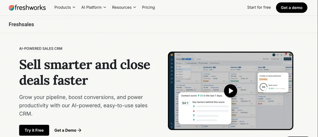freshsales software distribusi
