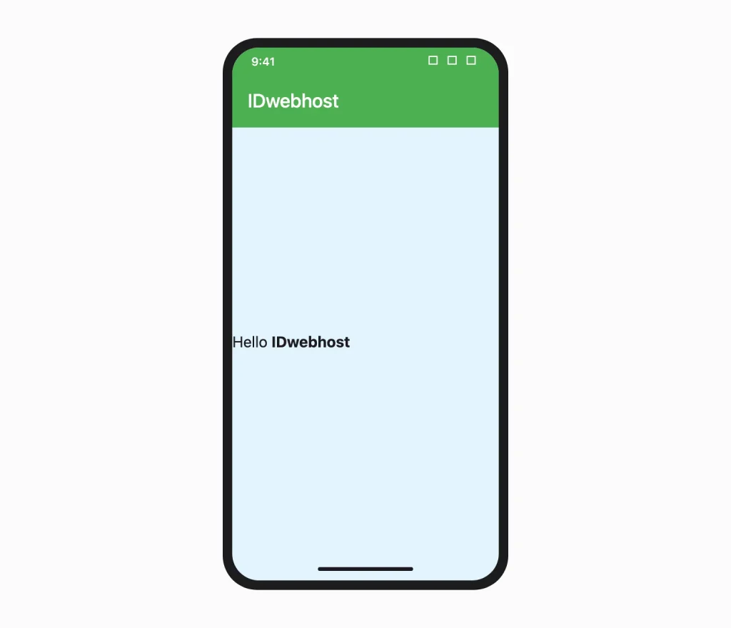 contoh hasil kode richtext flutter