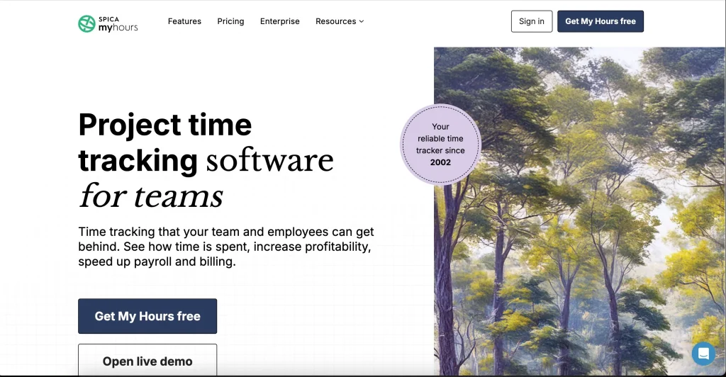 myhours time tracking