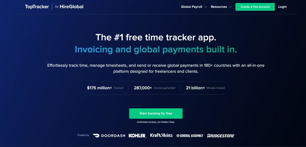 top tracker