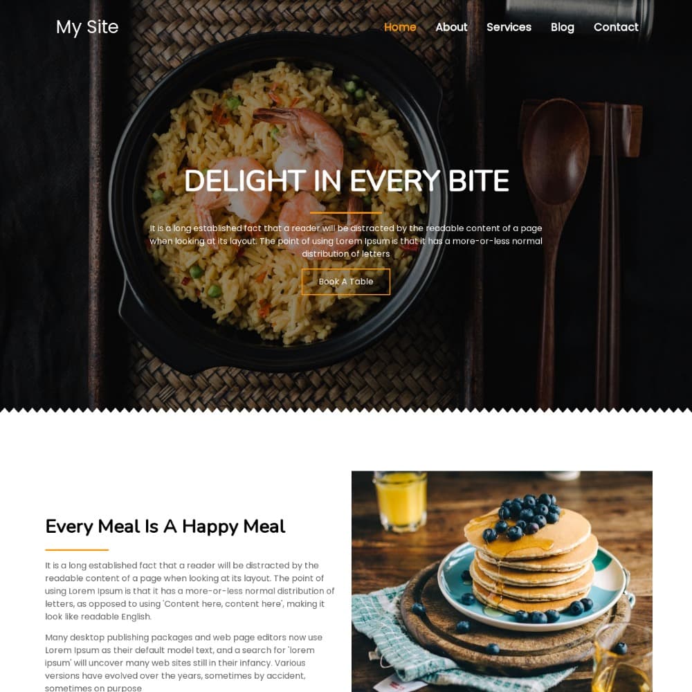 idwebhost template Cuisine