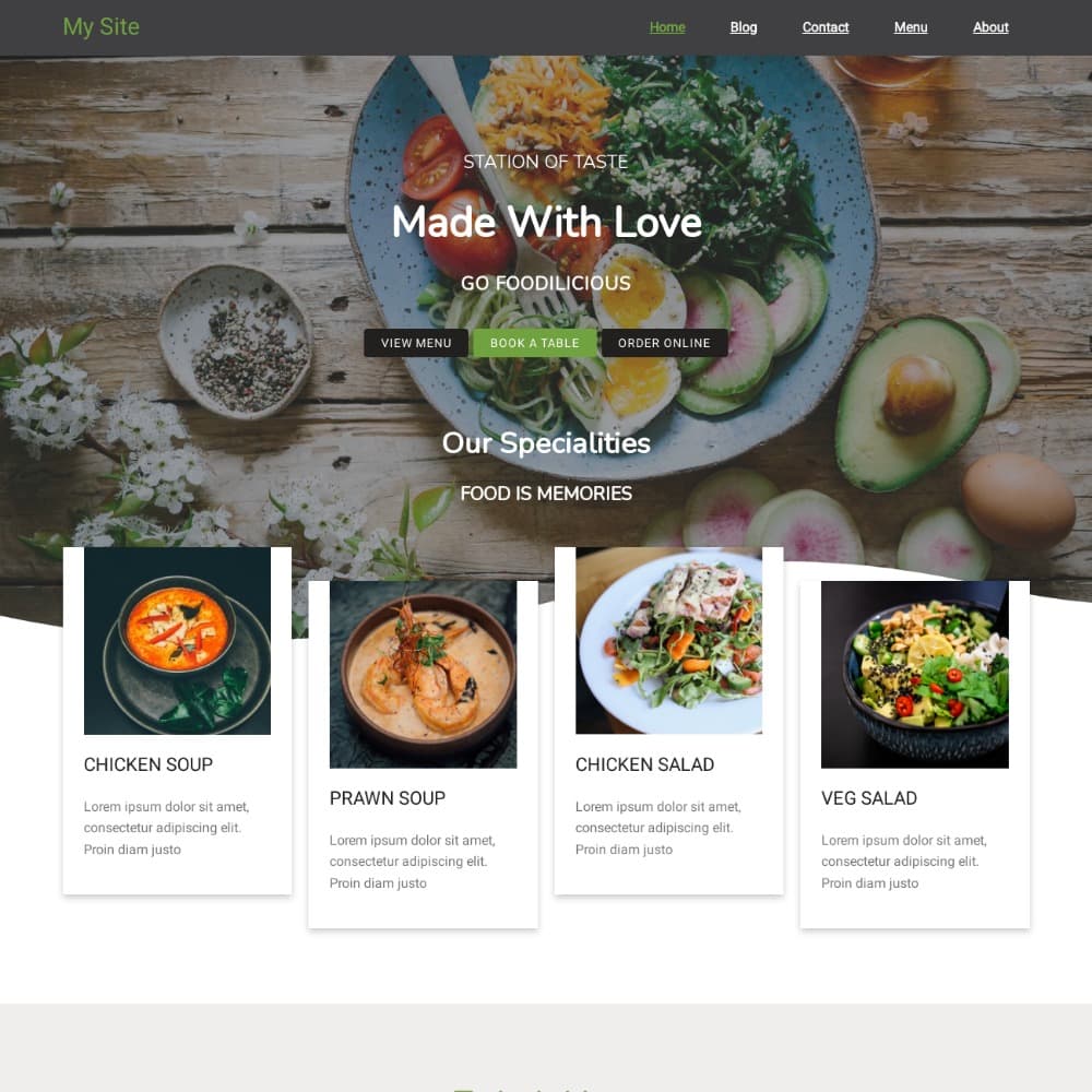 idwebhost template Foodilicious