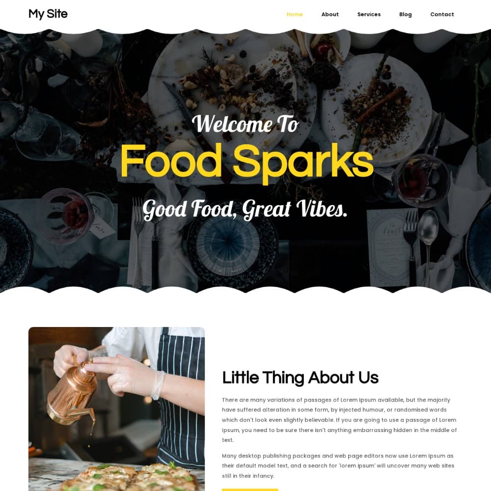 idwebhost template FoodSparks
