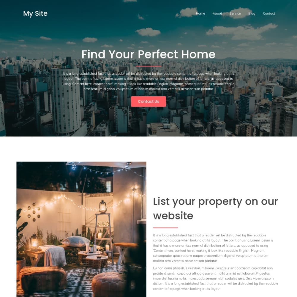 idwebhost template Property