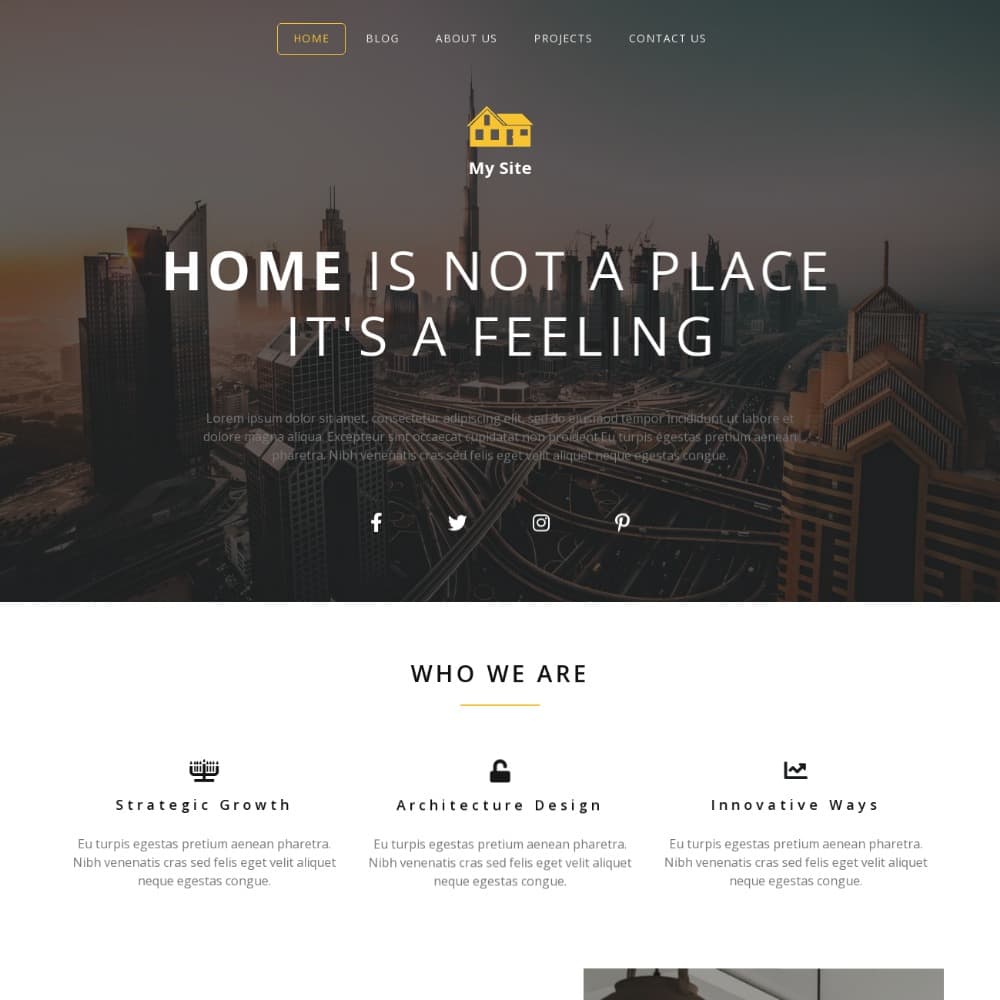 idwebhost template Real Homes
