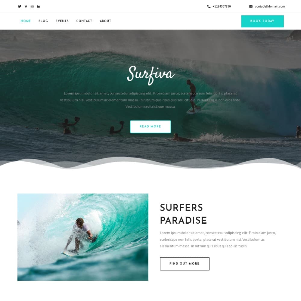 idwebhost template Surfiva