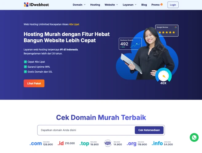 IDwebhost - halaman idwebhost