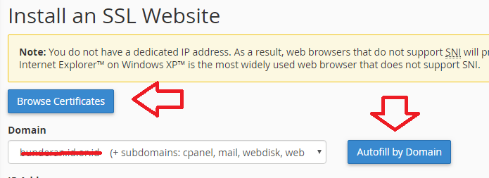 Cara Install SSL di cPanel 19